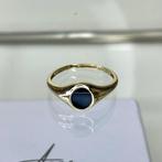 14k Blush zegelring met onyx steen, Sieraden, Tassen en Uiterlijk, Ringen, Goud, Goud, Met edelsteen, Kleiner dan 17