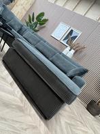 ZGAN Ribstof Ribcord U-Bank / Hoekbank - Grijs - 365cm, Ophalen, Tweedehands, Tweedehands, Tweedehands