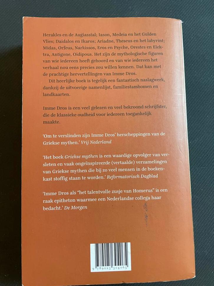 Griekse Mythen - Imme Dros, Boeken, Literatuur, Gelezen, Nederland, Ophalen of Verzenden