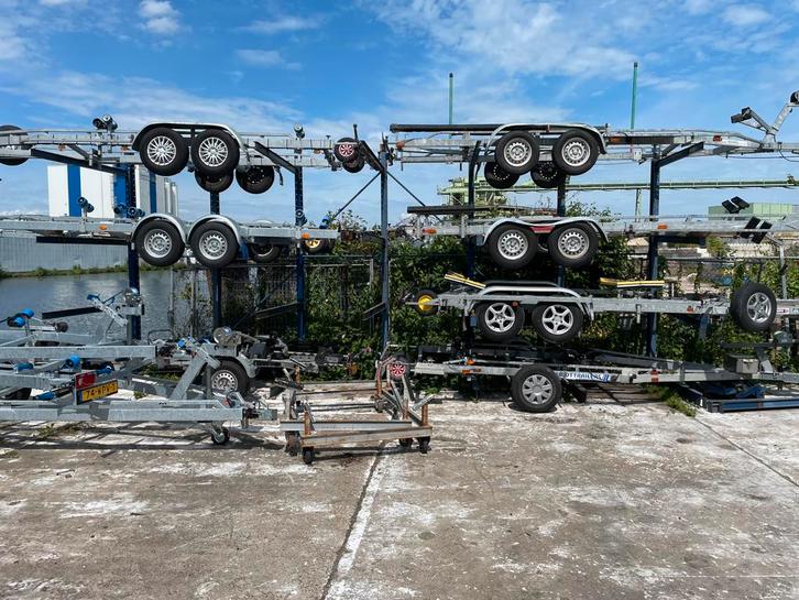 Diverse boottrailers zowel nieuw als gebruikt!!, Watersport en Boten, Boottrailers, Zo goed als nieuw, Overige typen, Minder dan 1500 kg