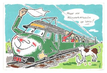 979223 Met de kindertrein op reis NS Hondekop 1960 Gelopen beschikbaar voor biedingen