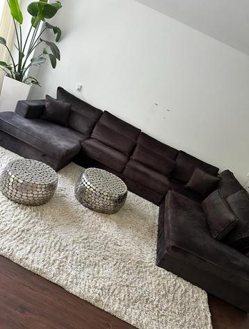 Heerlijke lounge U bank antraciet  beschikbaar voor biedingen