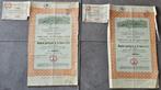 Lot 27 Oude aandelen / waardepapieren met coupons, Ophalen of Verzenden, 1920 tot 1950, Aandeel