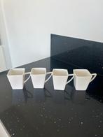 Xenos 4  mokken, nieuw Vierkant Wit, Huis en Inrichting, Keuken | Servies, Nieuw, Ophalen of Verzenden, Overige stijlen, Kop(pen) en/of Schotel(s)