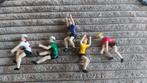 cycliste tour de france poppetjes 5 stuks zonder fiets zie j, Ophalen of Verzenden