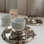 Menu Danish Steel House Espresso & Thee Set, Huis en Inrichting, Ophalen of Verzenden, Zo goed als nieuw, Effen, Kop(pen) en/of Schotel(s)