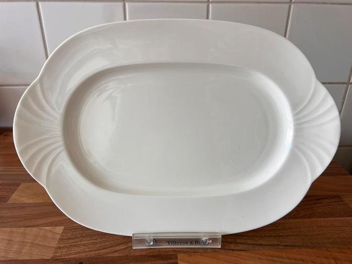 Villeroy & Boch – Arco Weiss – ovale serveerschaal, Huis en Inrichting, Keuken | Servies, Zo goed als nieuw, Schaal of Schalen