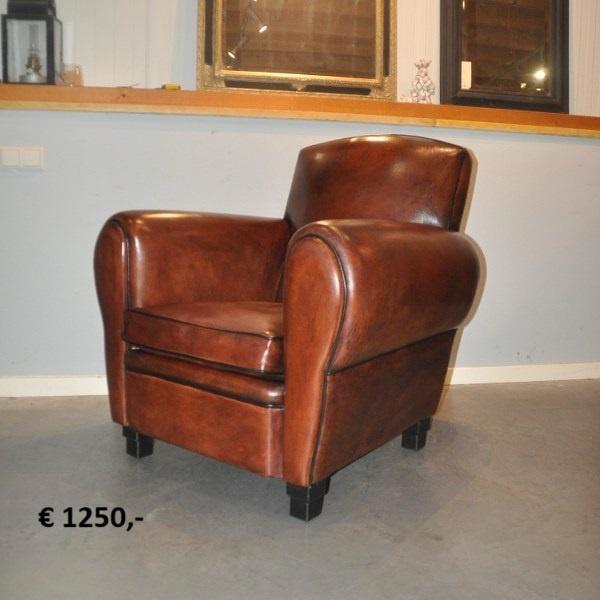 Brocante schaapsleren fauteuils, Antiek en Kunst, Curiosa en Brocante, Ophalen