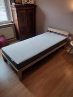 Bed Eenpersoons Ikea Neiden + Luröy + Morgedal, Huis en Inrichting, Ophalen, 90 cm, Eenpersoons, Bruin
