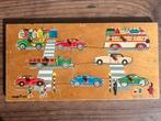 Vintage Simplex Houten Puzzel - Volvo P1800 & DKW, Gebruikt, 10 tot 50 stukjes, Ophalen of Verzenden, Van hout