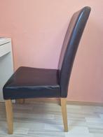 4 Eetkamerstoelen, Huis en Inrichting, Ophalen, Kunststof, Gebruikt, Zwart