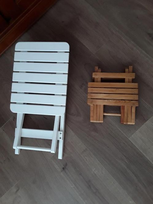 plantentafeltje/plantenkrukje inklapbaar. vintage, Antiek en Kunst, Curiosa en Brocante, Ophalen of Verzenden