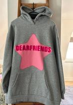 Hip & go grijze hooded sweater met roze badstof maat L, Kleding | Dames, Grijs, Maat 42/44 (L), Zo goed als nieuw, Verzenden