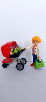Playmobil 5573 - Moeder met Tweelingwagen, Ophalen of Verzenden, Zo goed als nieuw, Complete set