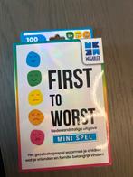 First to Worst - Mini Spel, Ophalen of Verzenden, Zo goed als nieuw