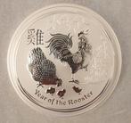1 kilo Year of the Rooster lunar munt, Postzegels en Munten, Edelmetalen en Baren, Ophalen of Verzenden, Zilver