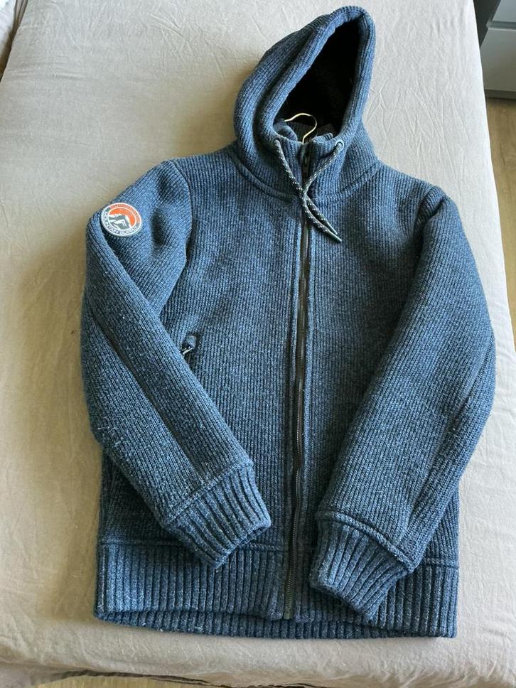 Superdik Warm Vest Superdry, Maat M, Kleding | Heren, Truien en Vesten, Zo goed als nieuw, Blauw, Ophalen of Verzenden