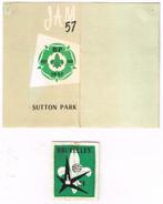 Jamboree 1957 Promotiebadge Belgische Scouts Wereldtentoonst, Verzamelen, Scouting, Ophalen of Verzenden, Zo goed als nieuw, Embleem, Speld of Insigne