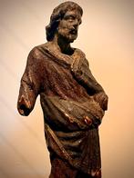 17e eeuws houten heilige beeldje, Antiek en Kunst, Antiek | Religie, Ophalen of Verzenden