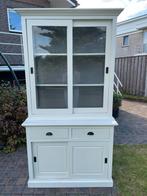 Witte Buffetkast - 218x116cm, Antiek en Kunst, Ophalen