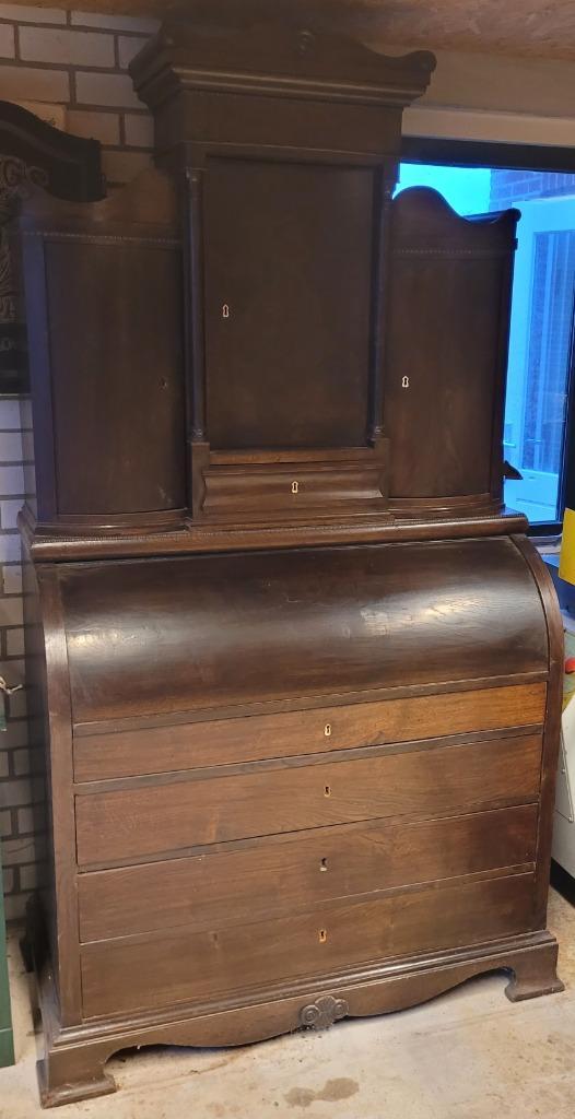 Antieke Secretaire Kabinet, Antiek en Kunst, Antiek | Meubels | Kasten, Ophalen
