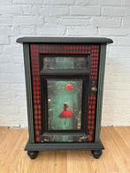 Nachtkastje met decoupage, Ophalen, Minder dan 45 cm