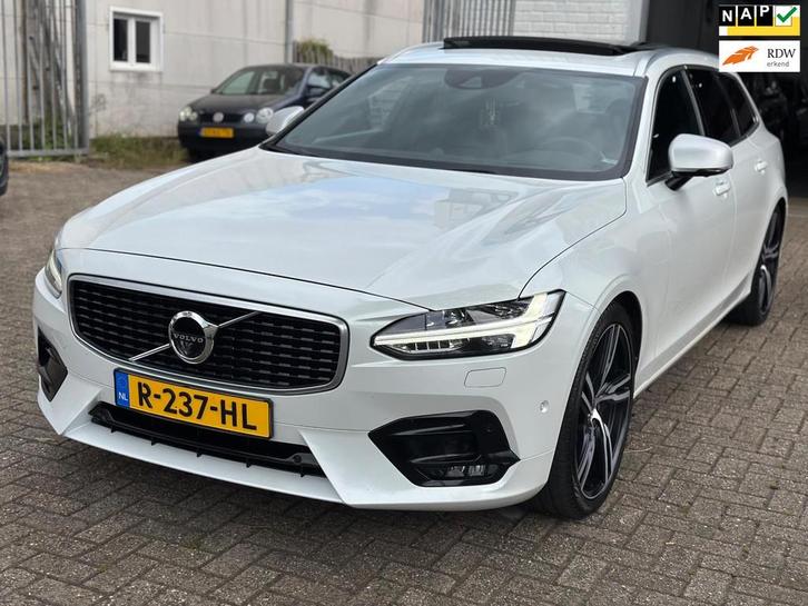 Volvo V90 2.0 T6 AWD|R-Design|Polestar|335PK|Uniek|Memory|36, Auto's, Volvo, Bedrijf, Te koop, V90, Achteruitrijcamera, Airbags