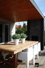 Siesta box stoelen 6x wit, Ophalen, Zo goed als nieuw, Kunststof, Stapelbaar