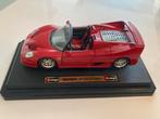 Ferrari f50 1995 1/24, Ophalen of Verzenden, Zo goed als nieuw, Auto, Bburago