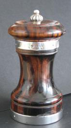antieke peper molen Engeland 1886 zilver en pallisander, Ophalen of Verzenden
