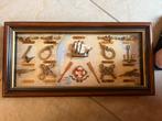 Decoratieve wandversiering met oa touwknopen, Huis en Inrichting, Ophalen of Verzenden