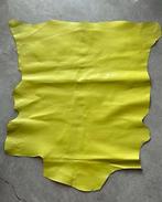 Gif groen- geel lap leer 85 x 65, Leer of Kunstleer, Ophalen of Verzenden, Zo goed als nieuw, 30 tot 120 cm