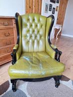 Opa stoel, fauteuil, Ophalen, Zo goed als nieuw, 50 tot 75 cm, Leer