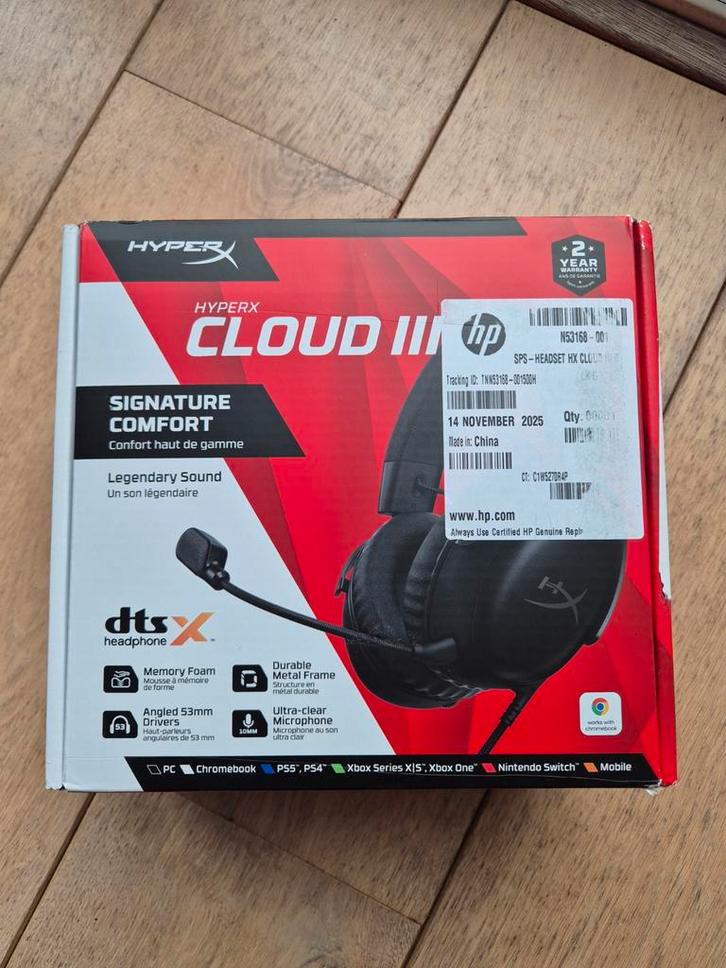HyperX cloud III, Computers en Software, Headsets, Nieuw, Gaming headset, Ophalen of Verzenden