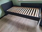 2x zwart 1 persoons bed ., Ophalen, 90 cm, Zwart, Tweepersoons