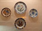 4 antieke wand bordjes, zonder beschadigingen, Ophalen of Verzenden