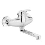 Keukenkraan wandkraan onderuitloop , Deante Rosemary ,chroom, Verzenden, Nieuw