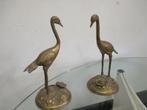 Set van 2 messing reigers koper jaren 60 70 design retro, Huis en Inrichting, Woonaccessoires | Overige, Gebruikt, ?, ?, ?