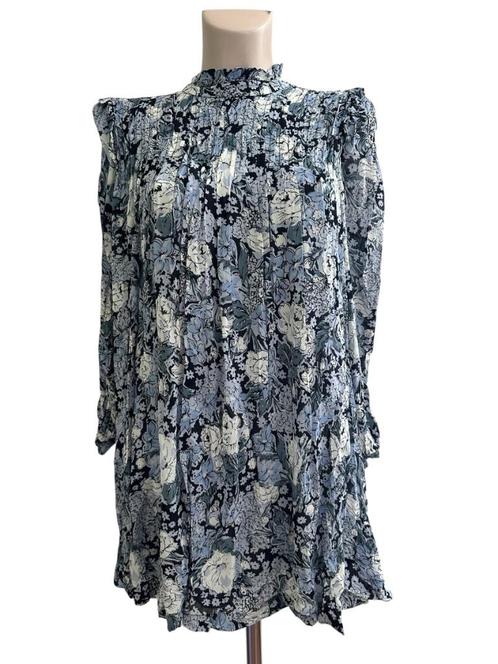 Ganni jurk L, Kleding | Dames, Jurken, Zo goed als nieuw, Maat 42/44 (L), Blauw, Ophalen of Verzenden