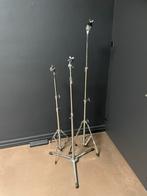 Vintage Bekken Statieven (60's) - Set van 3, Muziek en Instrumenten, Standaards, Ophalen of Verzenden, Gebruikt, Instrumentstandaard