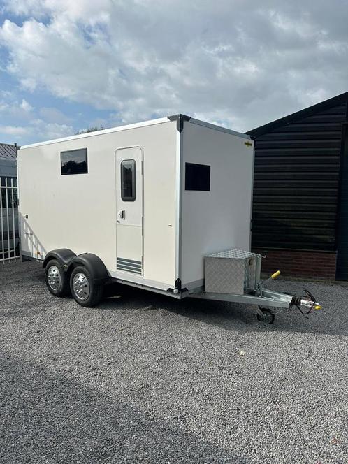 Speciale Motorsport/karting aanhanger/caravan prijs ex btw, Auto diversen, Aanhangers en Bagagewagens, Zo goed als nieuw, Ophalen of Verzenden