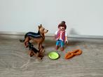 Playmobil meisje met honden., Ophalen of Verzenden, Gebruikt, Los playmobil