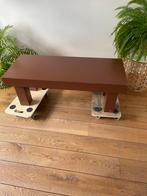 Salontafel van tropisch hardhout., Ophalen, Gebruikt, 100 tot 150 cm, 50 tot 100 cm