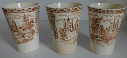 Petrus Regout, British castles bekers, Antiek en Kunst, Antiek | Servies los, Ophalen of Verzenden