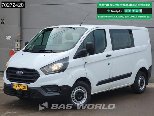 Ford Transit Custom 105pk Dubbel Cabine Euro6 Trekhaak Airco, Auto's, Bestelauto's, Bedrijf, Te koop, Airconditioning, Bluetooth