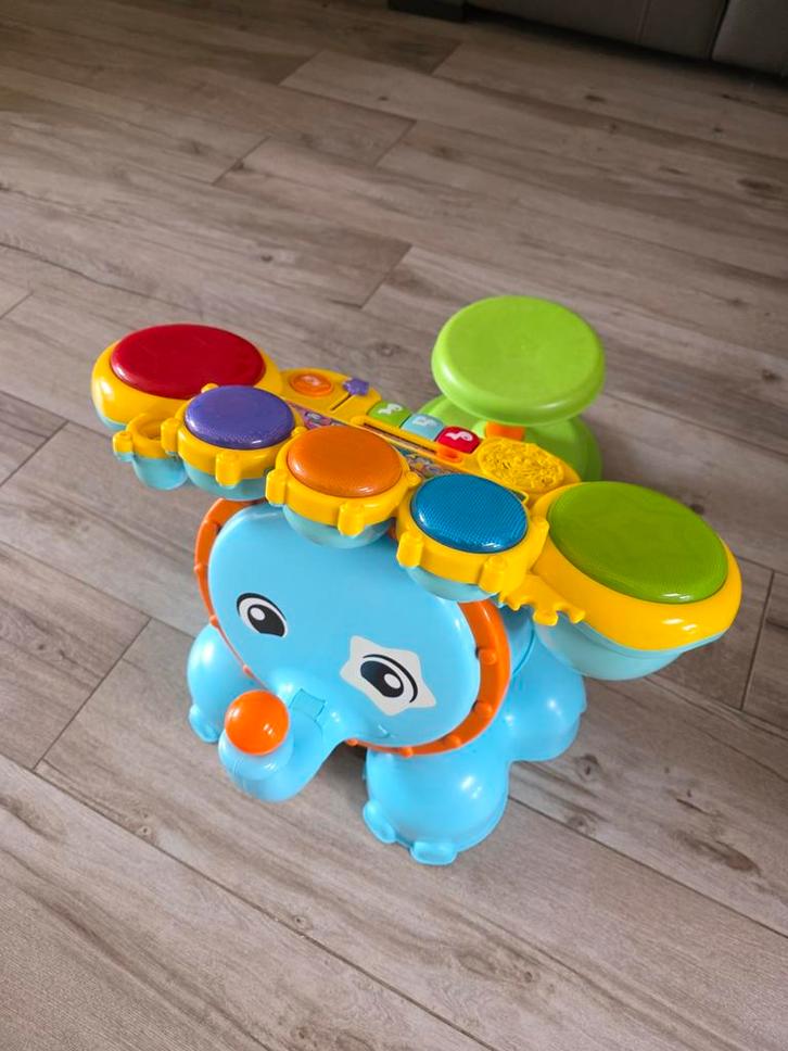 V-Tech Kinder Drumstel, Kinderen en Baby's, Speelgoed | Babyspeelgoed, Gebruikt, Overige typen, Met licht, Met geluid, Ophalen