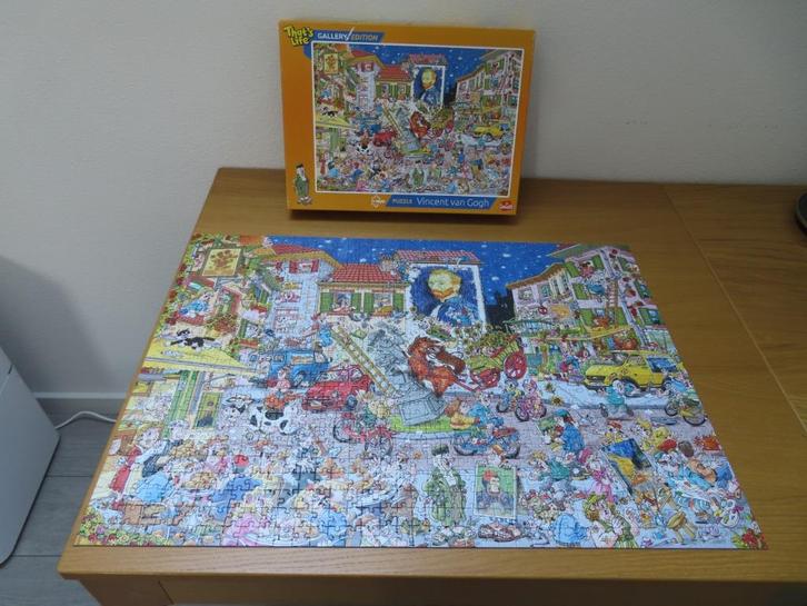 LEGPUZZEL, VINCENT VAN GOGH (GOLIATH, 1000 STUKJES), Hobby en Vrije tijd, Denksport en Puzzels, Zo goed als nieuw, Legpuzzel, 500 t/m 1500 stukjes