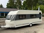Hobby 560 KMFE stapelbed, airco, mover en Isabella voortent., Dwars-stapelbed, Rondzit, Hobby, Particulier