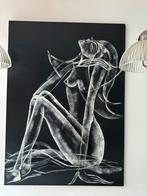 Schilderij op hardboard, Antiek en Kunst, Ophalen