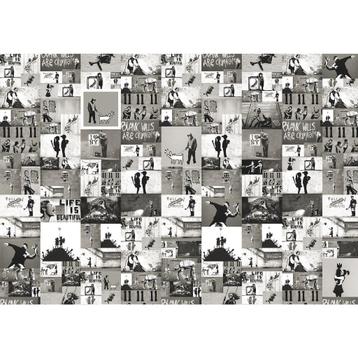 126 Banksy Vlies Fotobehang 350x250cm in 3 maten Nieuw 1000+ beschikbaar voor biedingen